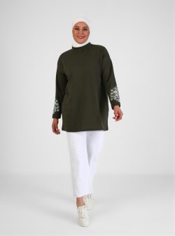 Büyük Beden Tunik Alia Haki