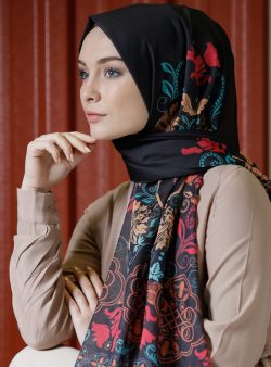 Şal Tuva Çok Renkli / Siyah