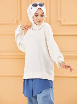 İçlik Etek Tofisa İndigo / Derin Mavi / Beyaz