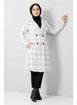 Kap / Pardesü Tesettür Dünyası Beyaz