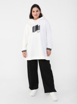 Büyük Beden Tunik Alia Ekru