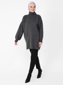 Triko Tunik Refka Antrasit