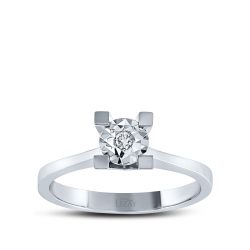 0.04 Karat Pırlanta Tektaş Yüzük