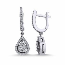 0.55 Karat Pırlanta Fantezi Küpe