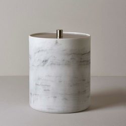 Linens Bowie Çöp Kovasi 20x20x23 Cm Beyaz Beyaz