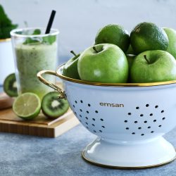 Emsan Troy Emaye Süzgeç Beyaz 22 cm