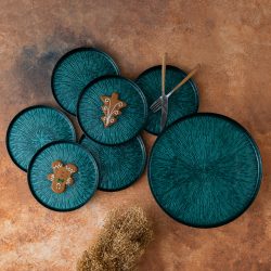 Karaca Teo Yeşil 7 Parça Kek/ Pasta Takımı