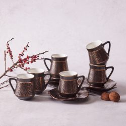 Emsan Karaköy 6 Kişilik Porselen Kahve Fincanı Takımı 80 ml