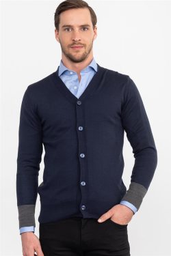 Slim Fit Dar Kesim Erkek Hırka