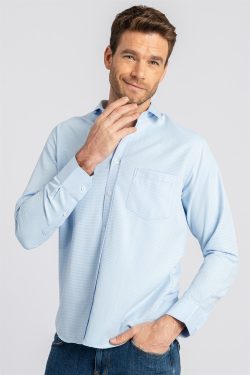 Klasik Fit Desenli Erkek Gömlek