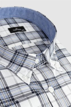 Büyük Beden Uzun Kol Ekose Kareli Erkek Gömlek