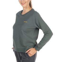 W CSC Basic Crew Kadın Sweatshirt Yeşil