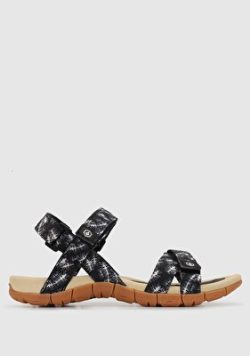 Linda Siyah Kadin Düz Sandalet