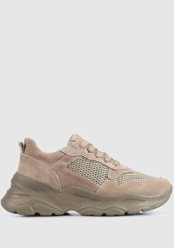 Vizon Deri Kadin Sneaker