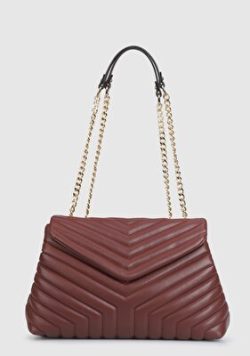 Bordo Kadin Omuz Çantasi