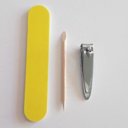 Renkli Şeffaf Oval Kutulu Manikür Seti