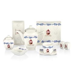 Korkmaz New Bone 30 Parça Kare Kahvaltı Takımı