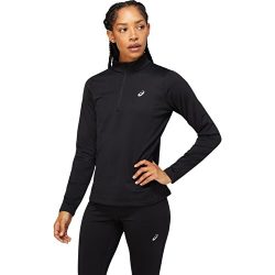 Asics CORE LS 1/2 ZIP WINTER TOP Kadın Siyah Tshirt 2012C343-001