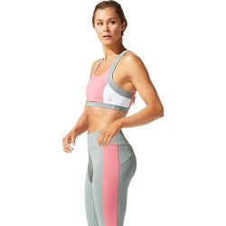 Asics COLOR BLOCK BRA 2 Kadın Pembe Gri Sporcu Sütyeni 2032A409-701