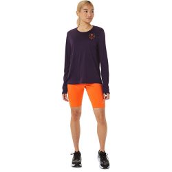 Asics FUJITRAIL LOGO LS TOP Kadın Mavi Tshirt 2012C710-500