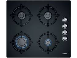 BOSCH POP6C6O10O Ankastre Gazlı Ocak Siyah