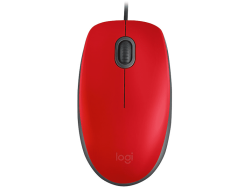 LOGITECH M110 Sessiz Optik USB Mouse Kırmızı