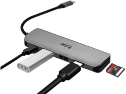 DAYTONA BX09HB USB Type-C OTG 2-Port USB 3.0 4K HDMI+PD Hub Gri