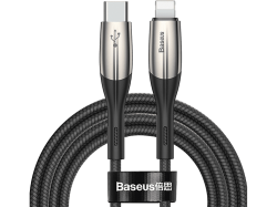 BASEUS Horizontal 1m Type-C Hızlı Şarj Kablosu Siyah