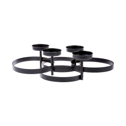 Karaca Home Circles Siyah Mumluk 39x22cm