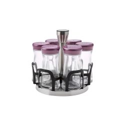 Karaca Ocha Mor Round 7 Parça Baharat Takımı