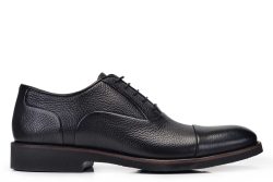 Hakiki Deri Siyah Günlük Bağcıklı Erkek Ayakkabı -11330-