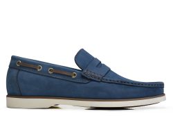 Mavi Günlük Loafer Erkek Ayakkabı -12580-