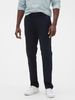 Lacivert Slim Fit Gap Flex Khaki Pantolon