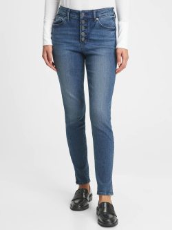 Lacivert High Rise Jegging Washwell™ Jean Pantolon