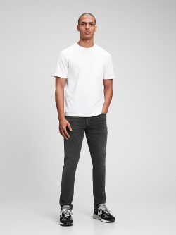 Siyah GapFlex Skinny Performance Washwell™ Jean Pantolon