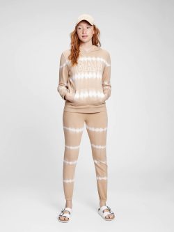 Kahverengi Gap Logo Dip Dye Kapüşonlu Sweatshirt