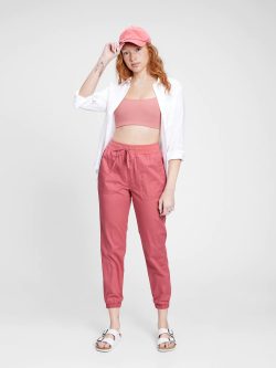 Pembe Twill Washwell™ Jogger Pantolon