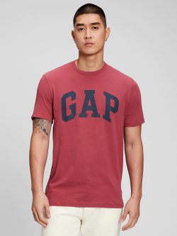 Kırmızı Gap Logo Kısa Kollu T-Shirt