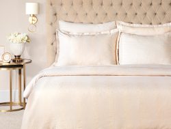 Madame Coco Auvergne Kıng Sıze Jakarlı Saten Nevresim Takımı