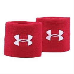 Under Armour Performance Wristbands Bileklik Kırmızı Beyaz
