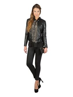 Siyah Kadın Gömlek U.kol