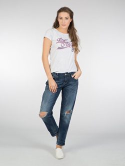 Gri Kadın Tshırt K.kol