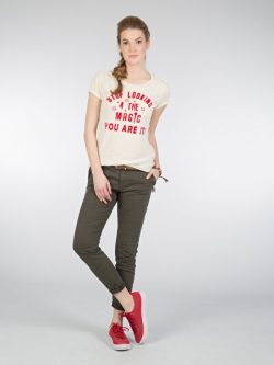 Ekru Kadın Tshırt K.kol