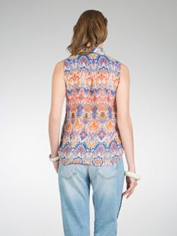 Çok Renkli Kadın Gömlek K.kol