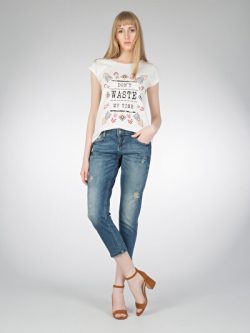 Beyaz Kadın Tshırt K.kol