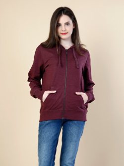 Bordo Kadın Sweatshırt