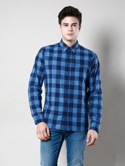 Lacivert Erkek Gömlek U.kol