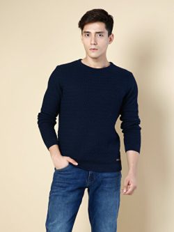 Lacivert Erkek Kazak