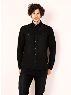 Siyah Erkek Gömlek U.kol