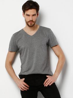 Gri Erkek Tshırt K.kol